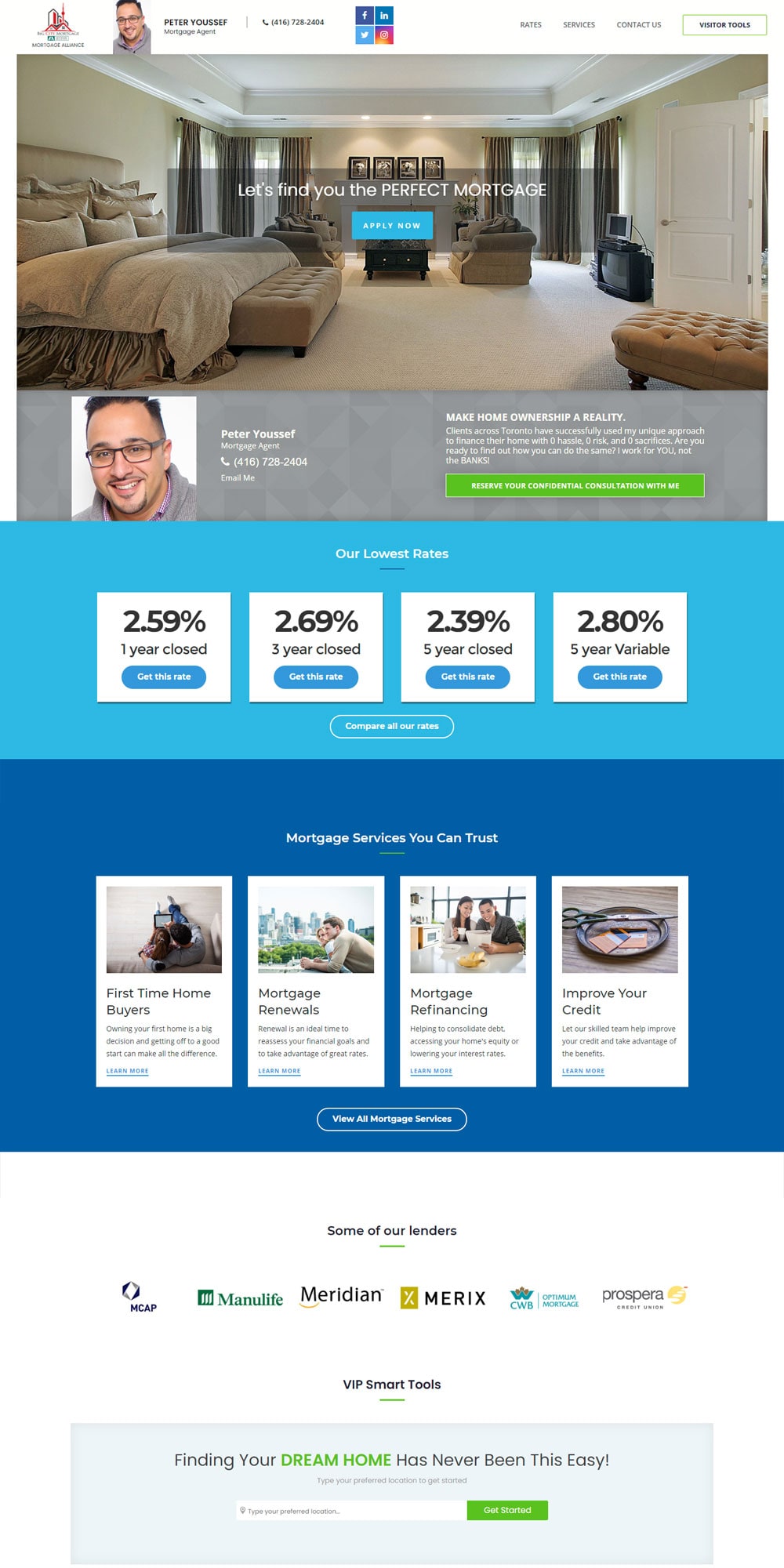 Real Estate Agent Website Design: Peter Youssef